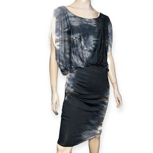 MiJo by Michelle Jonas Women’s Size S Black Sand Tan Dye Valentina Midi Dress